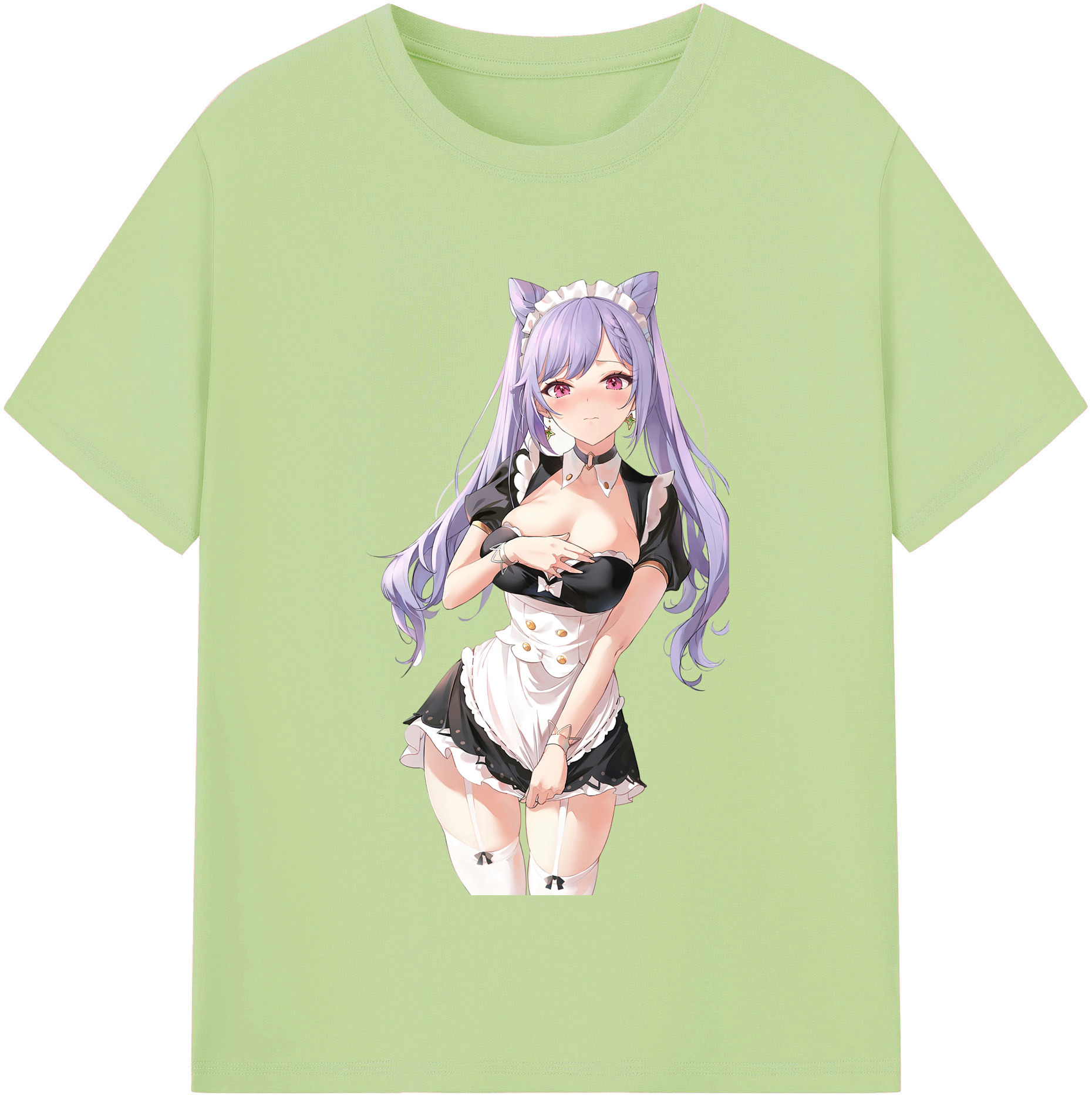 げんし神 刻晴 こくせい genshin Kokusei 綿100％半袖Tシャツ（フロントプリント）